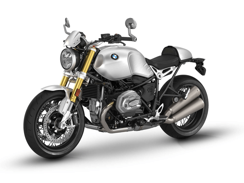 2022 BMW R nineT in a Aluminum exterior color. San Jose BMW Motorcycles 555-555-5555 sjbmw.com 