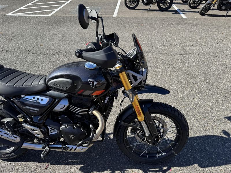 2026 Triumph Scrambler 400 XC - STORM GREY - WITH CUSTOM EXHAUST