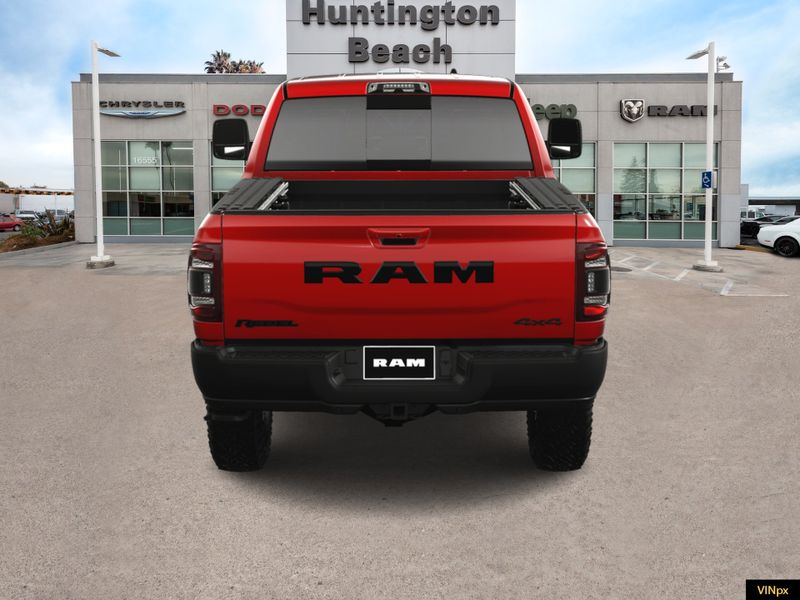 2023 RAM 2500 Power Wagon Rebel Crew Cab 4x4 in a Flame Red exterior color and Blackinterior. BEACH BLVD OF CARS beachblvdofcars.com 