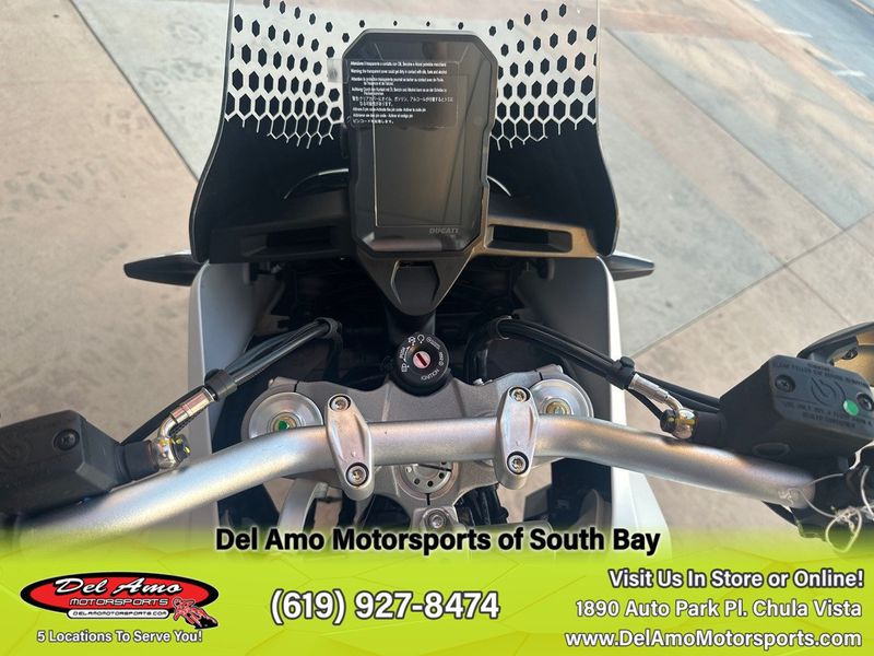 2023 Ducati Desertx  in a WHITE LIVERY exterior color. Del Amo Motorsports of South Bay (619) 547-1937 delamomotorsports.com 