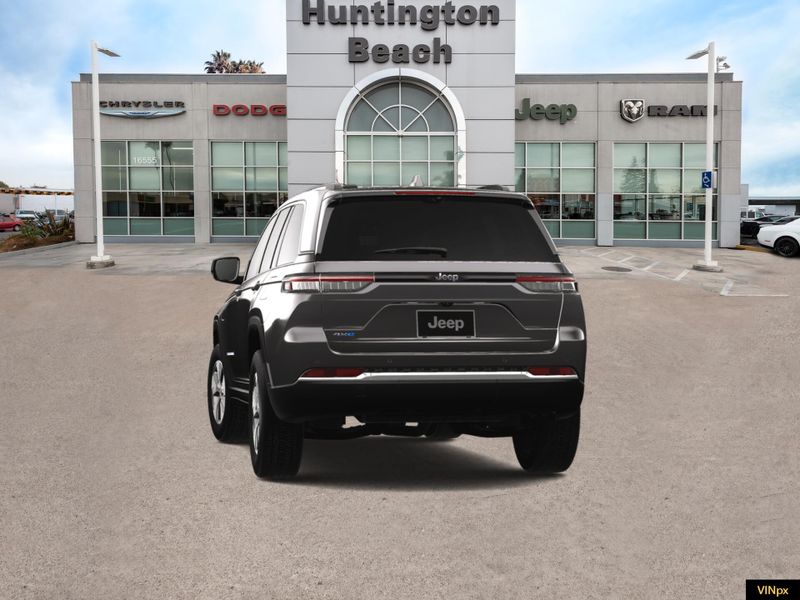 2023 Jeep Grand Cherokee 4xe Base 4x4 in a Baltic Gray exterior color and Global Blackinterior. BEACH BLVD OF CARS beachblvdofcars.com 