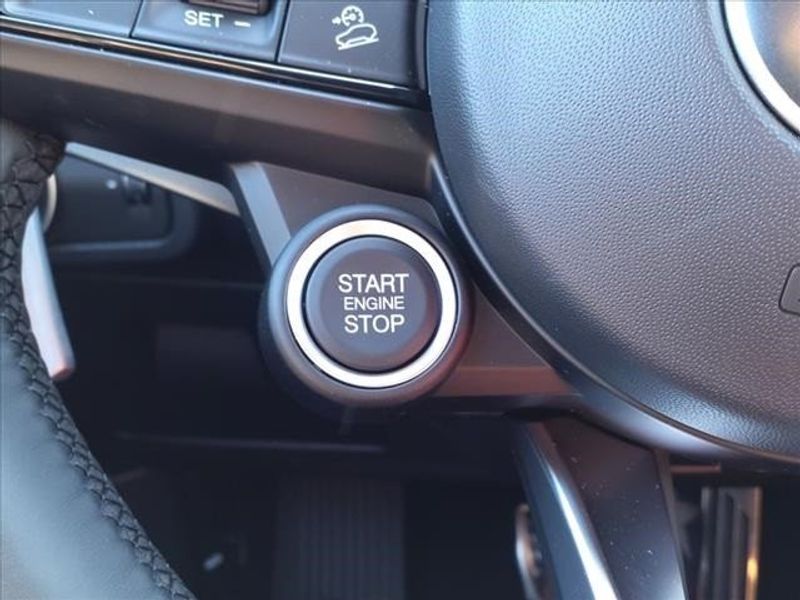 2024 Alfa Romeo Stelvio Veloce in a Alfa White exterior color and Blackinterior. Northside Imports Houston 281-475-4549 northsideimportshouston.com 