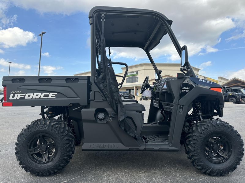 2025 CFMOTO UFORCE 600 NEBULA BLACK in a TWILIGHT BLUE exterior color. Family PowerSports (877) 886-1997 familypowersports.com 