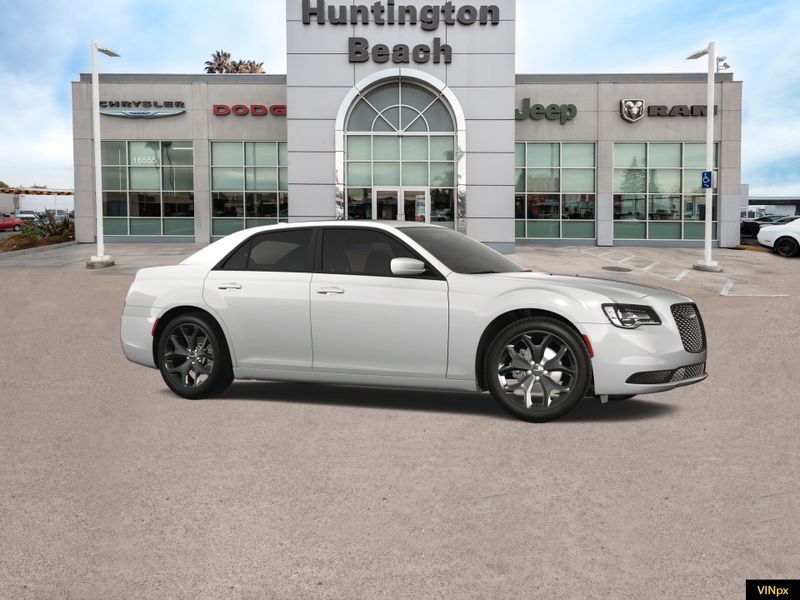 2023 Chrysler 300 Touring in a Bright White exterior color and Blackinterior. BEACH BLVD OF CARS beachblvdofcars.com 