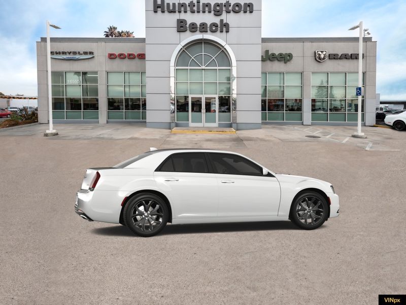 2023 Chrysler 300 Touring in a Bright White exterior color and Blackinterior. BEACH BLVD OF CARS beachblvdofcars.com 