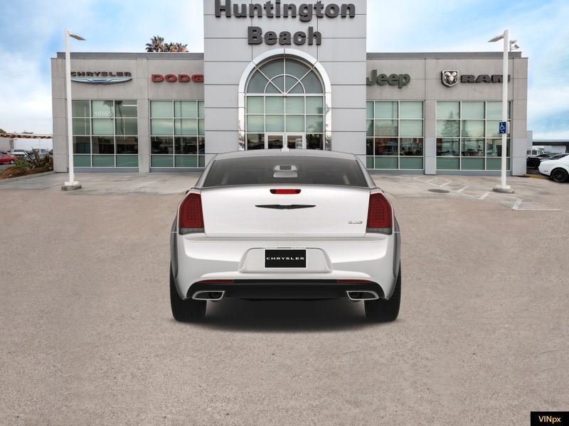 2023 Chrysler 300 Touring in a Bright White exterior color and Blackinterior. BEACH BLVD OF CARS beachblvdofcars.com 