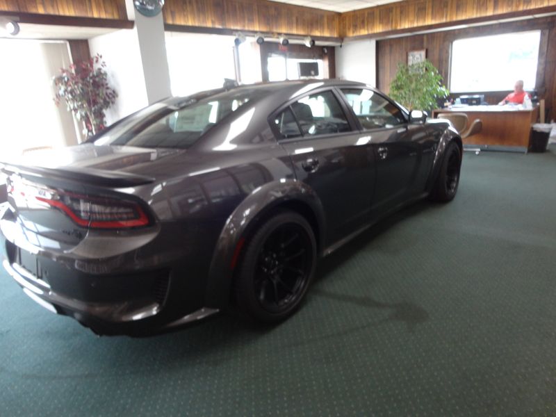 2023 Dodge CHARGER SR  in a GRANITE exterior color. Riedman Motors Co family owned since 1926 "From our lot, to your driveway" (765) 222-5358 riedmanmotors.net 