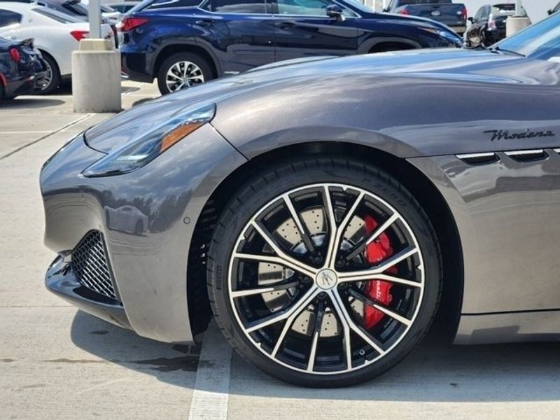 2024 Maserati GranTurismo Modena in a Grey exterior color and Nero/Nerointerior. Northside Imports Houston 281-475-4549 northsideimportshouston.com 