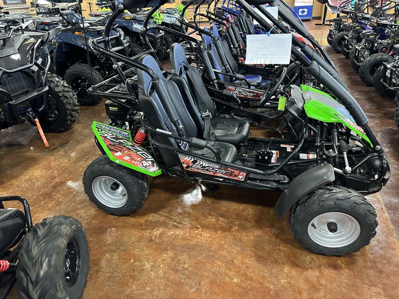 2022 TRAILMASTER BLAZER 200R GREEN  in a GREEN exterior color. Family PowerSports (877) 886-1997 familypowersports.com 