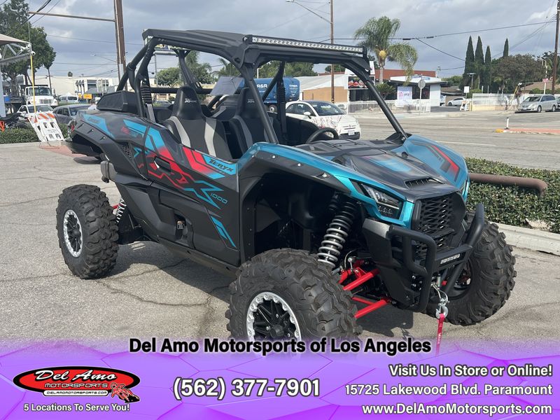 2022 Kawasaki KRF1000CNFNL  in a TURQUOISE/METALLIC ONYX BLACK exterior color. Del Amo Motorsports of Los Angeles (562) 262-9181 delamomotorsports.com 