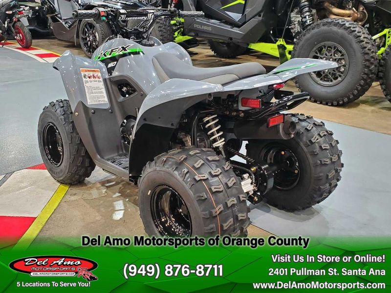 2024 Kawasaki KSF90BRFNL-GY1  in a BATTLE GRAY exterior color. Del Amo Motorsports of Orange County (949) 416-2102 delamomotorsports.com 