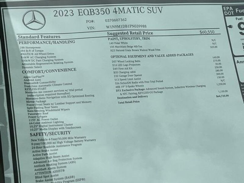 2023 Mercedes-Benz EQB 350Image 24