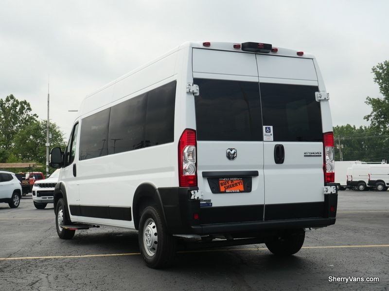 2023 RAM ProMaster 2500 Window Van High Roof 159WB in a Bright White Clear Coat exterior color and Blackinterior. Paul Sherry Chrysler Dodge Jeep RAM (937) 749-7061 sherrychrysler.net 