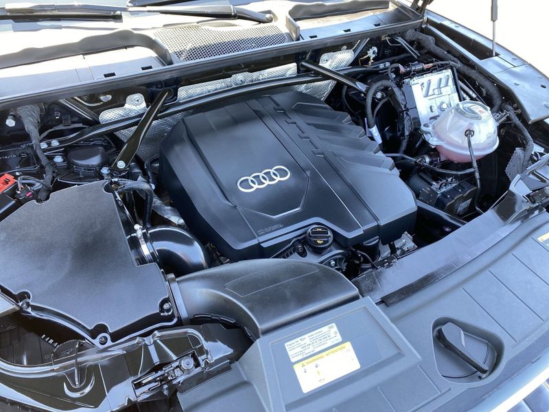 2021 Audi Q5 45 Premium Plus in a Black exterior color and Blackinterior. BEACH BLVD OF CARS beachblvdofcars.com 