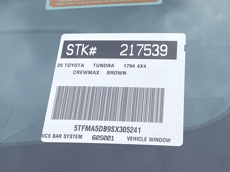 2025 Toyota Tundra 1794 EditionImage 22
