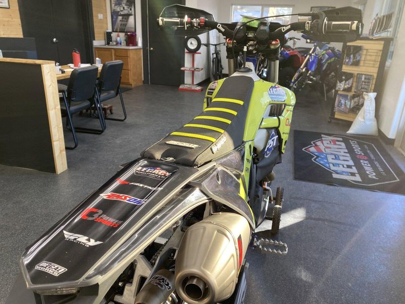 2024 Sherco 450 SEF-F 4T FACTORY  in a BLUE/GREY exterior color. Legacy Powersports 541-663-1111 legacypowersports.net 