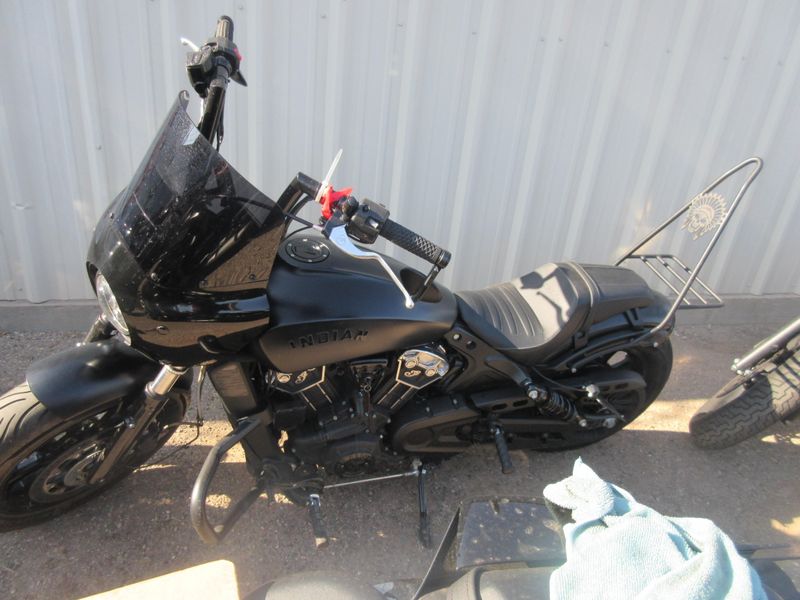 USED 2020 INDIAN MOTORCYCLE SCOUT BOBBER THUNDER BLACK SMOKE ABS 49ST Image 2