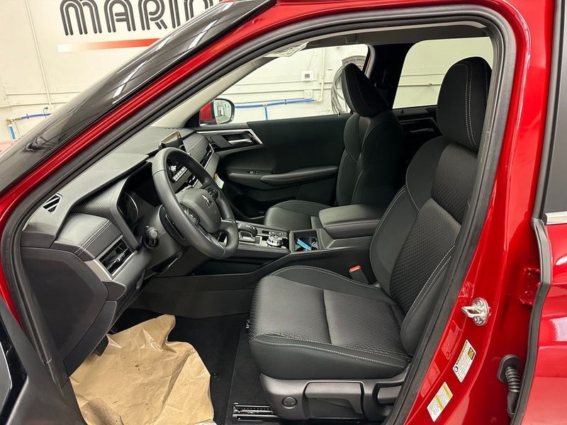 2024 Mitsubishi Outlander ES in a Red Diamond exterior color and Blackinterior. Marina Auto Group (855) 564-8688 marinaautogroup.com 