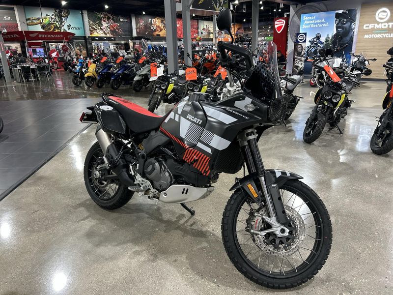 2024 Ducati Desertx  in a R22 LIVERY exterior color. Del Amo Motorsports of Redondo Beach (424) 390-7811 delamomotorsports.com 