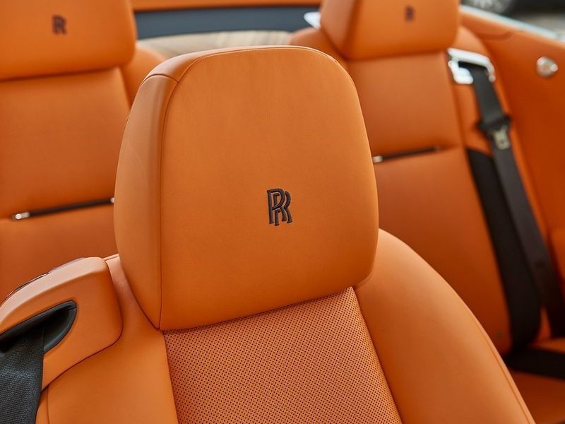 2019 Rolls-Royce Dawn  in a Midnight Sapphire exterior color and Mandarininterior. SHELLY AUTOMOTIVE shellyautomotive.com 