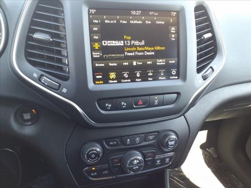 2023 Jeep Cherokee Altitude in a Sting-Gray Clear Coat exterior color and Blackinterior. Perris Valley Auto Center 951-657-6100 perrisvalleyautocenter.com 