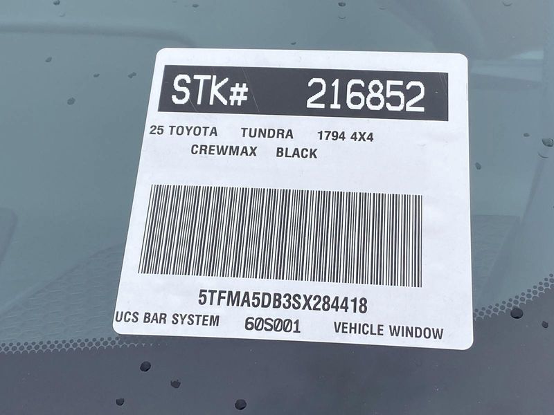 New 2025 Toyota Tundra 1794 EditionImage 22