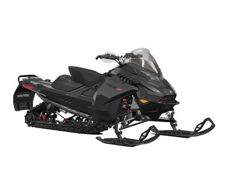 2024 Ski-Doo SM MXZ X 850 BK 137 1.2RS HUB 24  in a Black exterior color. New England Powersports 978 338-8990 pixelmotiondemo.com 