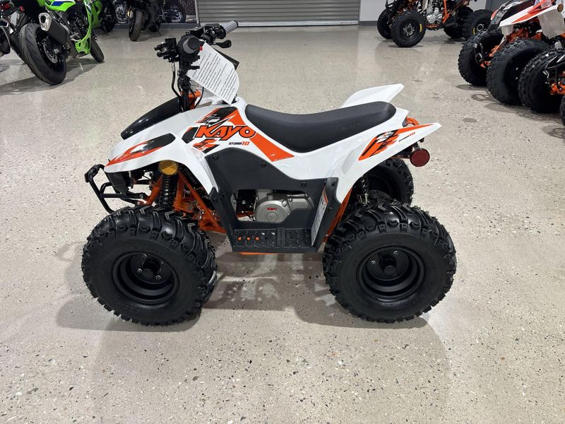 New 2026 Kayo STORM 70  in a WHITE exterior color. Victorville Del Amo Motorsports 760-241-7387 delamomotorsportsofvictorville.com 