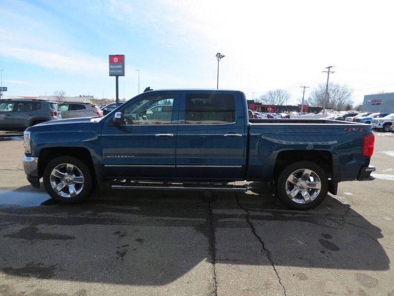 2018 Chevrolet Silverado 1500 LTZ 4x4 4dr Crew Cab 5.8 ft. SB in a Blue exterior color and Grayinterior. Militello Motors ​507-200-4344 militellomotors.net 