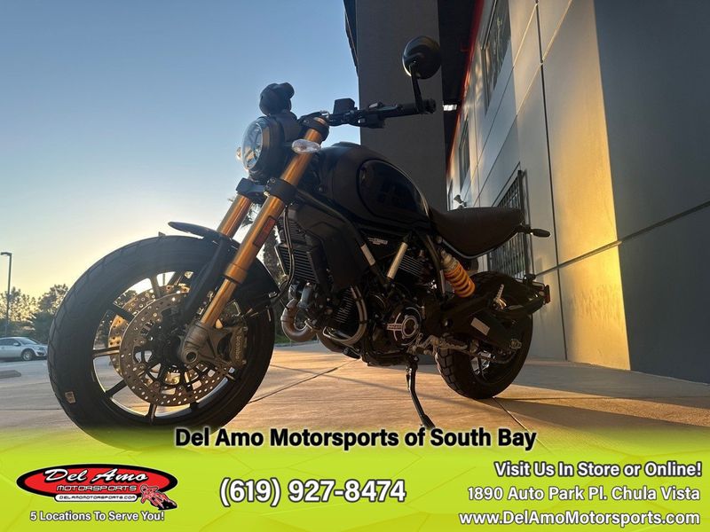 2023 Ducati SCRAMBLER 1100 SPORT PRO  in a MATT BLACK exterior color. Del Amo Motorsports of South Bay (619) 547-1937 delamomotorsports.com 