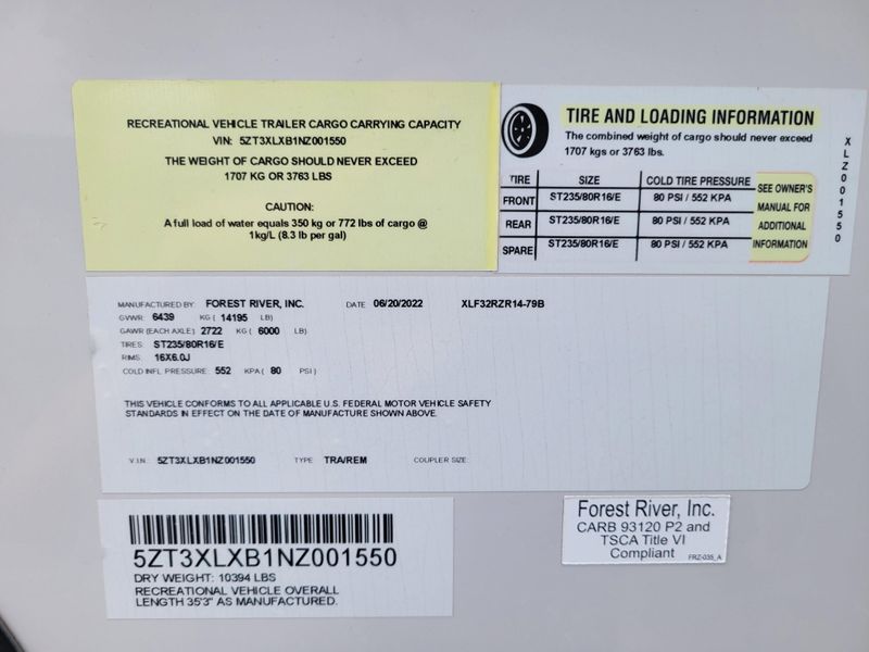 Used 2022 FOREST RIVER BOOST M-32RZR14 Image 1
