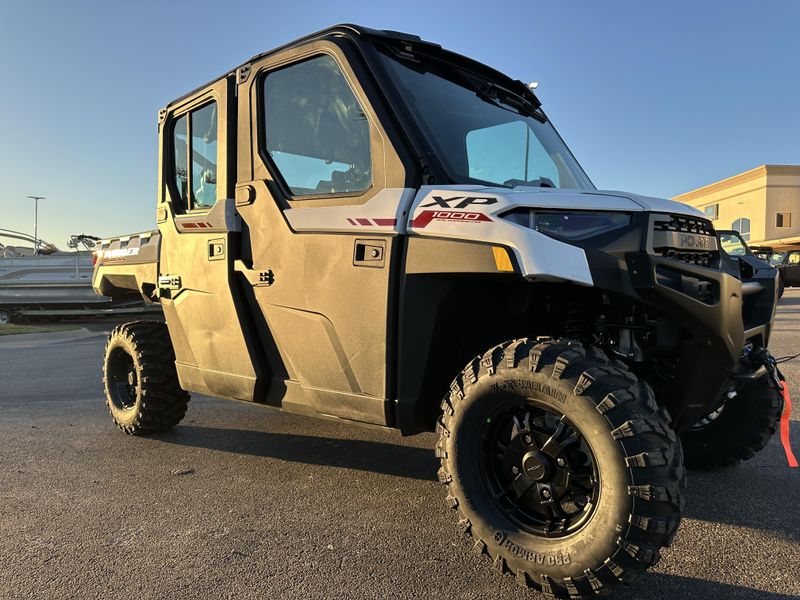 2025 Polaris RANGER CREW XP 1000 NORTHSTAR TRAIL BOSS EDITION CRYSTAL WHITE WITH PERFORMANCE RED ACCENTSImage 4