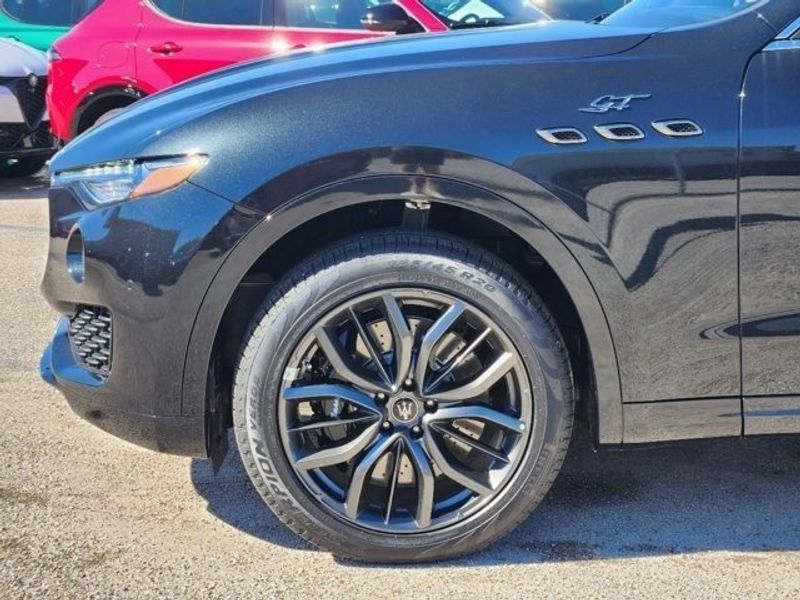 2024 Maserati Levante GT in a Black exterior color and Black/Redinterior. Northside Imports Houston 281-475-4549 northsideimportshouston.com 