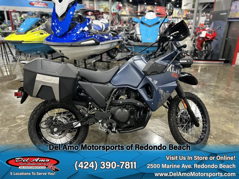 2024 Kawasaki KL650HRFAL-BU1  in a METALLIC MATTE TWILIGHT BLUE exterior color. Del Amo Motorsports of Redondo Beach (424) 304-1660 delamomotorsports.com 