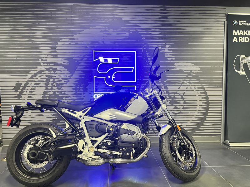 2023 BMW R nineT Pure in a OPTION 719 POLLUX METALLIC exterior color. Cross Country Cycle 201-288-0900 crosscountrycycle.net 