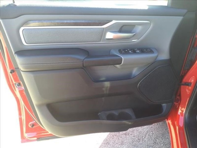 2020 RAM 1500 Big Horn Lone Star in a Flame Red Clear Coat exterior color and Blackinterior. Perris Valley Auto Center 951-657-6100 perrisvalleyautocenter.com 