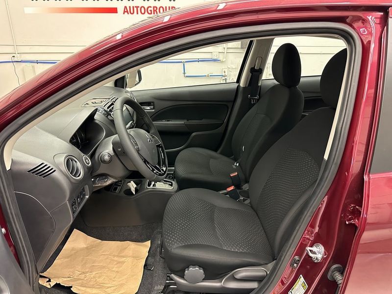 2024 Mitsubishi Mirage G4 SE in a Wine Red Metallic exterior color and Blackinterior. Marina Auto Group (855) 564-8688 marinaautogroup.com 