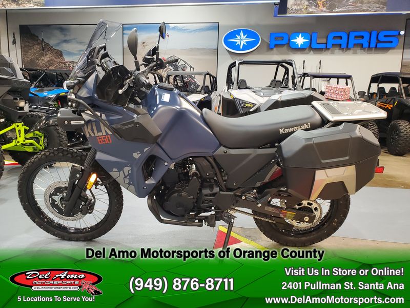 2024 Kawasaki KL650HRFAL-BU1  in a METALLIC MATTE TWILIGHT BLUE exterior color. Del Amo Motorsports of Orange County (949) 416-2102 delamomotorsports.com 