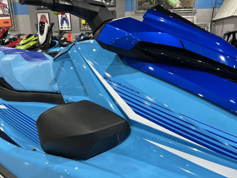 2025 Yamaha VX DELUXE W/AUDIO  in a CYAN/AZURE BLUE exterior color. Del Amo Motorsports of Redondo Beach (424) 390-7811 delamomotorsports.com 