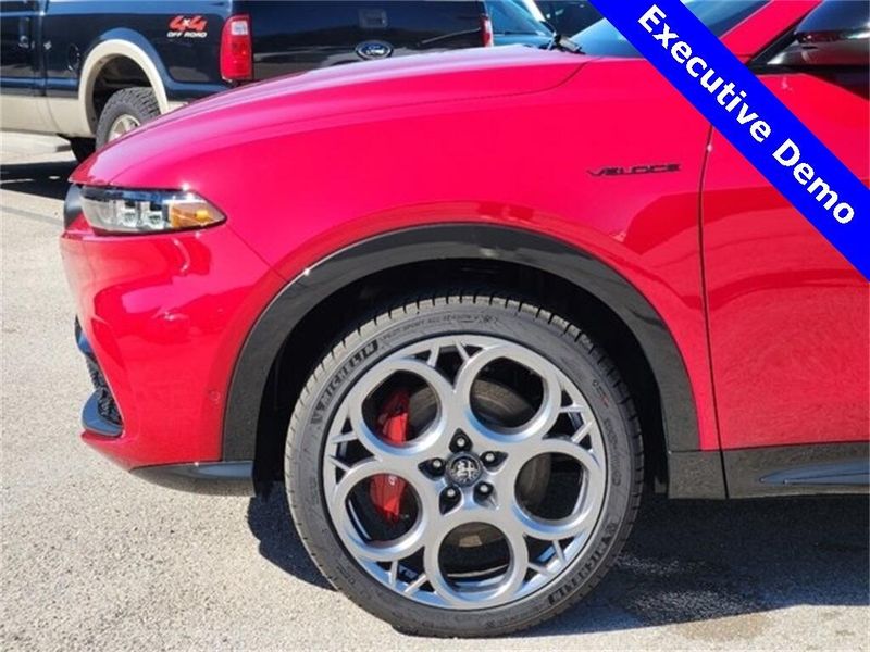 2024 Alfa Romeo Tonale Veloce in a Alfa Rosso exterior color and Blackinterior. Northside Imports Houston 281-475-4549 northsideimportshouston.com 