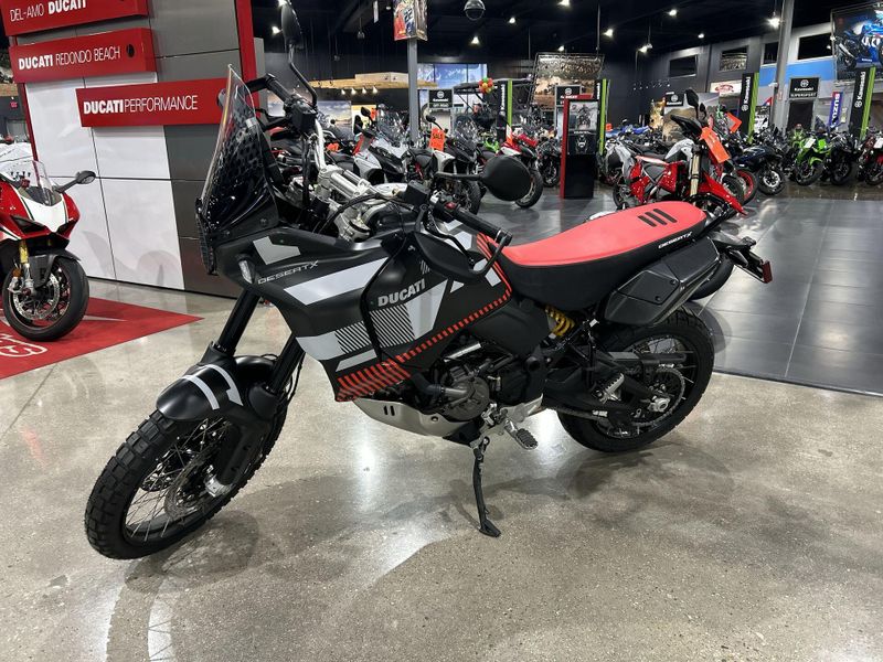 2024 Ducati Desertx  in a R22 LIVERY exterior color. Del Amo Motorsports of Redondo Beach (424) 390-7811 delamomotorsports.com 