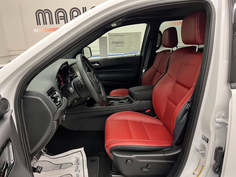 2023 Dodge Durango Srt Hellcat Plus Awd in a White Knuckle Clear Coat exterior color and Demonic Red/Blackinterior. Marina Auto Group (855) 564-8688 marinaautogroup.com 