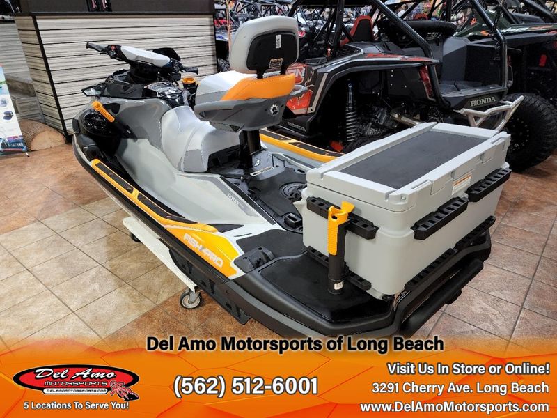 2024 Sea-Doo 19RG  in a SHARK GREY / ORANGE CRUSH exterior color. Del Amo Motorsports of Long Beach (562) 362-3160 delamomotorsports.com 