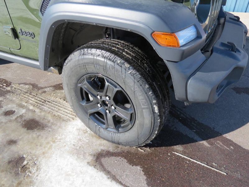 2022 Jeep Wrangler Unlimited Sport S 4x4 in a Sarge Green Clear Coat exterior color and Blackinterior. Militello Motors ​507-200-4344 militellomotors.net 