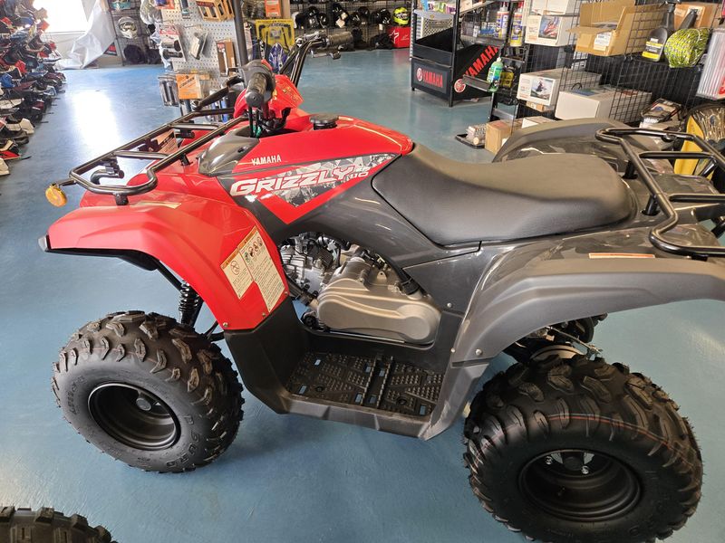 2025 Yamaha GRIZZLY 110 GREY METALLIC AND RED Image 4