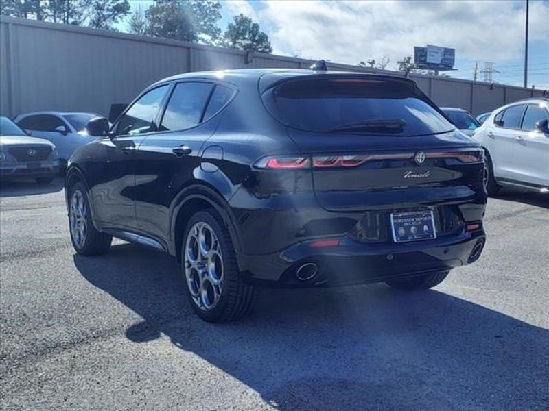 2024 Alfa Romeo Tonale Veloce in a Alfa Black exterior color and Blackinterior. Northside Imports Houston 281-475-4549 northsideimportshouston.com 