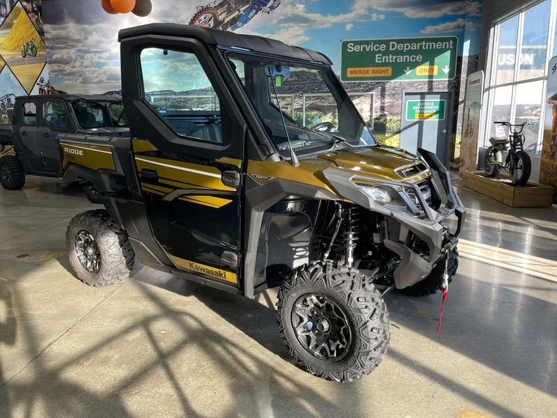 New 2024 Kawasaki RIDGE LIMITED  in a METALLIC SHADOW GOLD exterior color. Del Amo Motorsports of Redondo Beach (424) 390-7811 delamomotorsports.com 