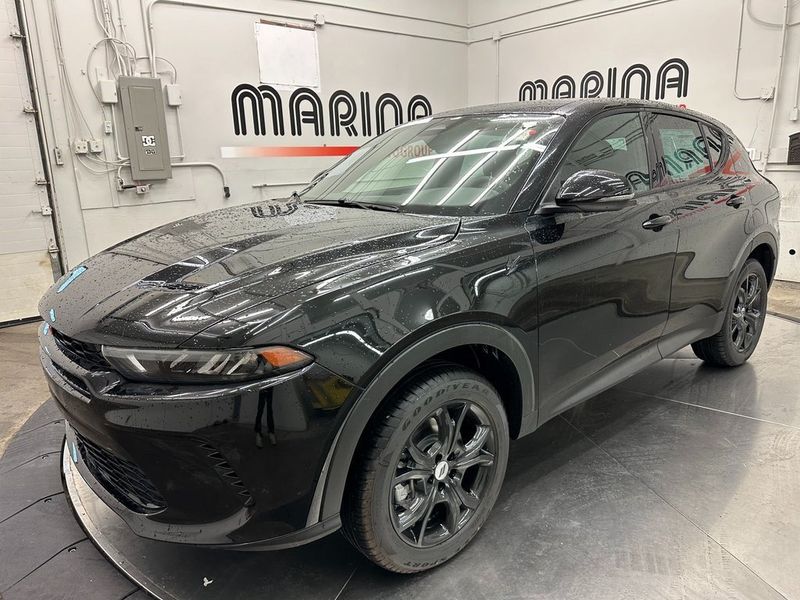 2024 Dodge Hornet Gt Plus Awd in a 8 Ball exterior color and Blackinterior. Marina Chrysler Dodge Jeep RAM (855) 616-8084 marinadodgeny.com 