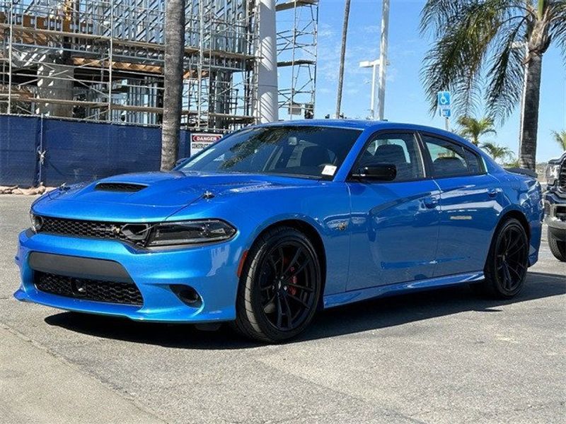 2023 Dodge Charger Super Bee in a B5 Blue exterior color and Carboninterior. McPeek