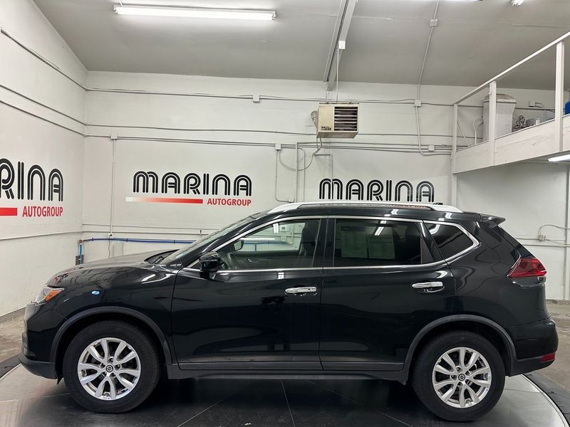 2020 Nissan Rogue SV in a Magnetic Black Pearl exterior color and Charcoalinterior. Marina Auto Group (855) 564-8688 marinaautogroup.com 